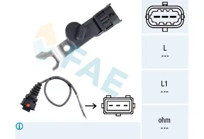 Pago Seguro Sensor, posición arbol de levas FAE 79167 FAE 79167